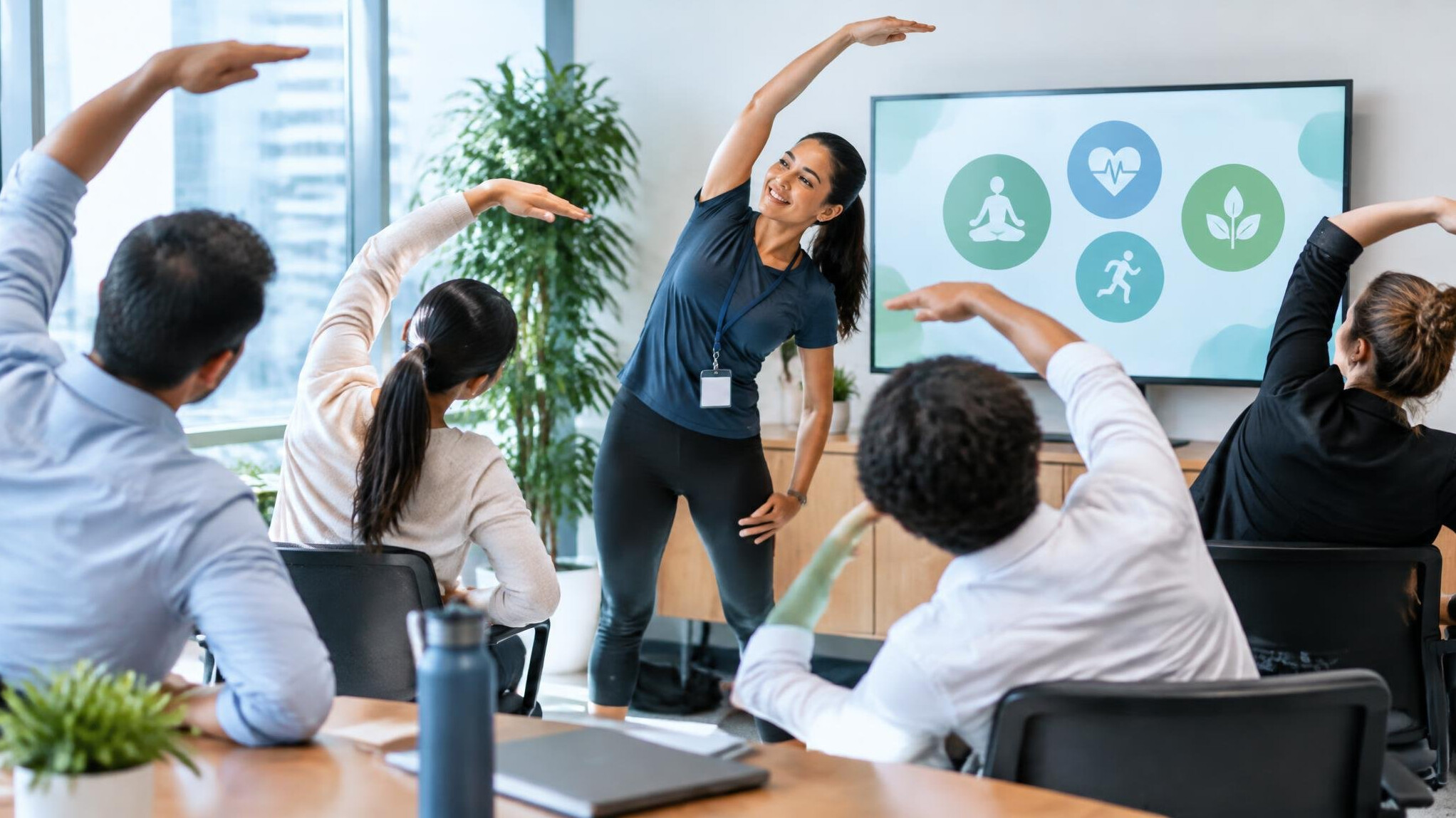 corporate team wellness session